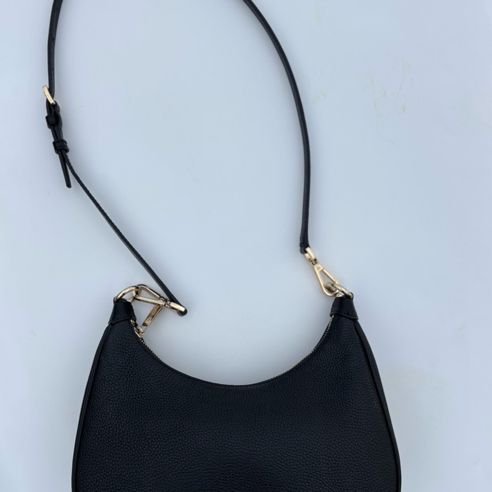 Michael Kors Black Leather Crossbody Purse